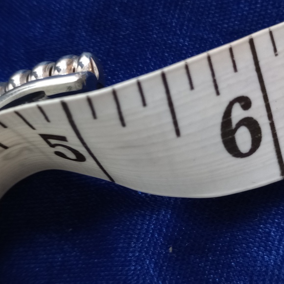 Sterling Silver Twisted Coil Cuff Bracelet Stamped Sterling - Picture 10 of 14